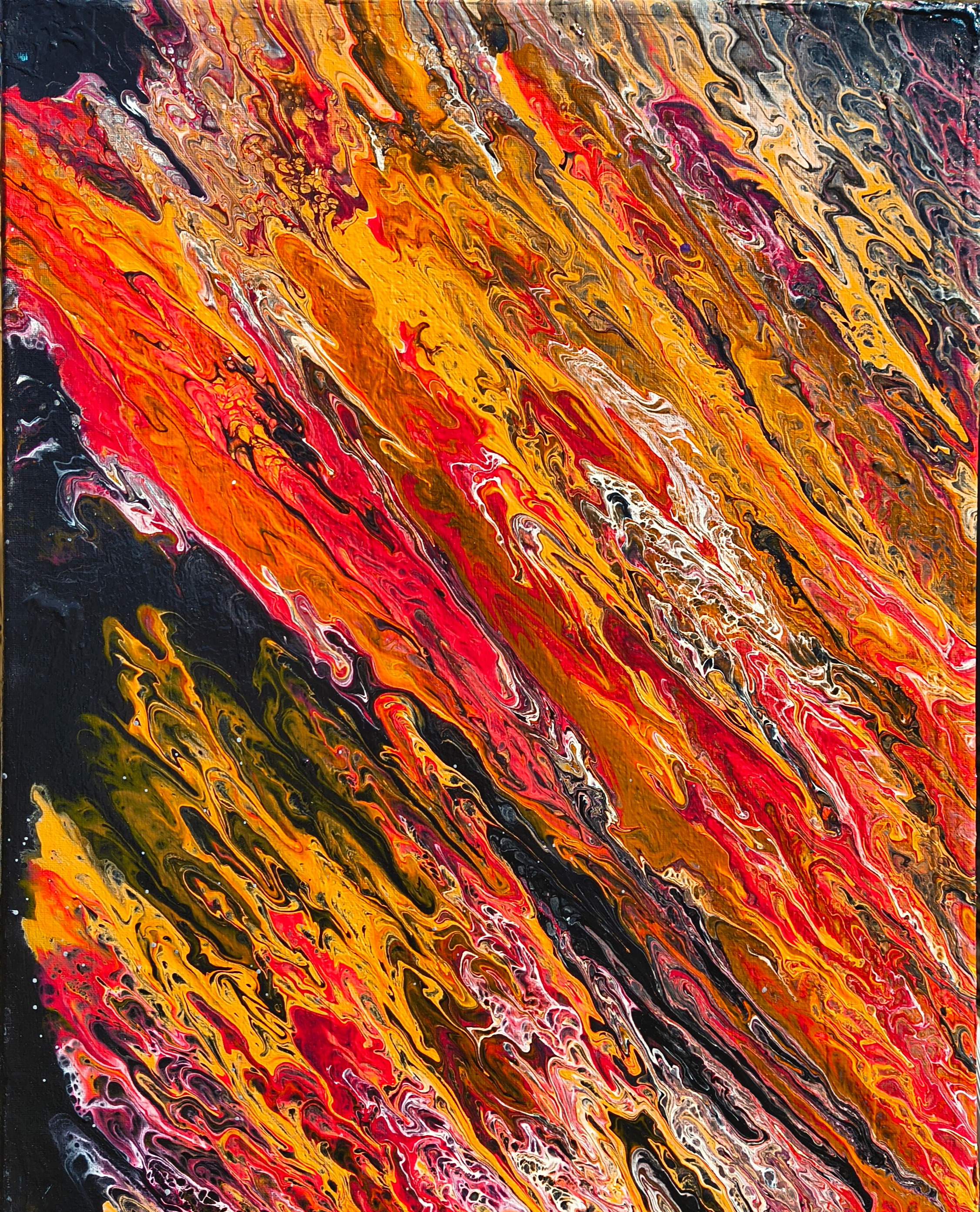 Aurelian Surge - Acrylic painting by Chris Broussard